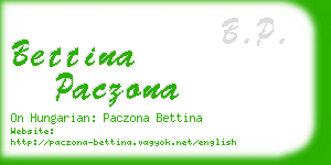 bettina paczona business card